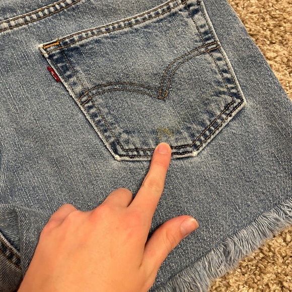 Vintage Levi 550 Classic Blue Denim Women's Shorts waist 32 - Picture 5 of 9